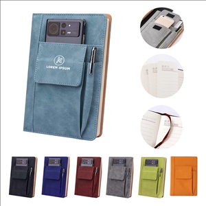 A5 Leather Journal Notebook with Pocket
